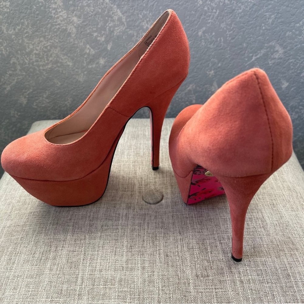 Betsey Johnson Pink Platform Heels